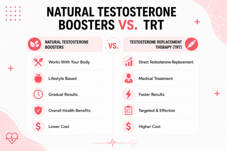 Natural Testosterone Boosters vs. TRT